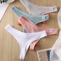 3ชิ้น/เซ็ตสตรีชุดชั้นในผ้าฝ้ายกางเกงในสตรีเซ็กซี่กางเกง6สีทึบ Pantys Intimates ชุดชั้นใน