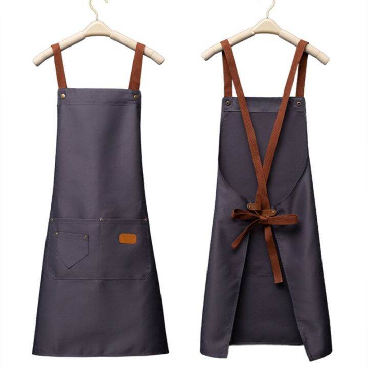 waterproof-and-oil-proof-apron-men-and-women-kitchen-apron-home-chef-baking-clothes-with-pockets-adult-bib-waist-bag