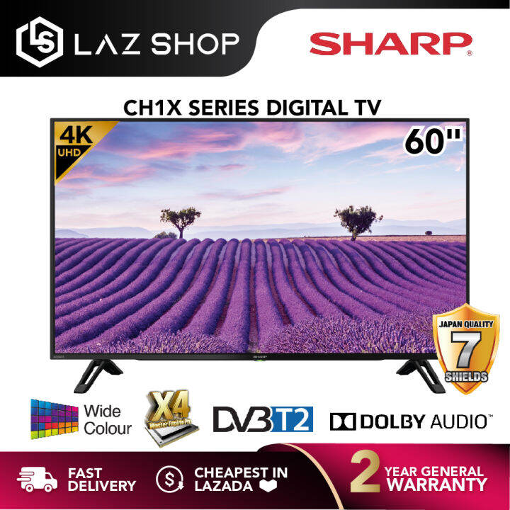 【24H Ship Out】Sharp 60 Inch 4K UHD Digital AQUOS TV 4TC60CH1X Sharp
