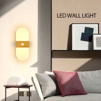 LED Wall Lamp 12W 18W PIR Motion Sensor Acrylic Indoor Wall Light Bedroom Balcony Aisle Bedside Light Modern Nordic Sconce Lamp