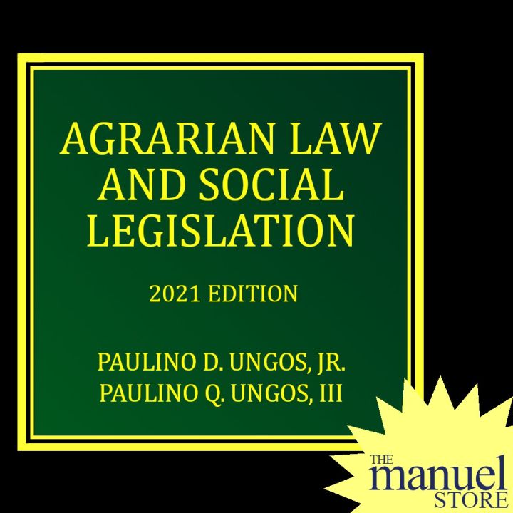 Agad Na Nagpapadala Ungos 2021 Agrarian Law And Social Legislation By Paulino Lazada Ph 3215