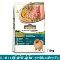 Perfecta Chicken &amp; Brown Rice Adult Small Breed [7.5kg] เพอร์เฟคต้า อาหารสุนัขเล็ก รสไก่และข้าวกล้อง