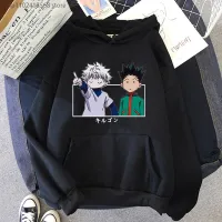 Hxh Hoodie Baka Killua Kaus Anime Hunter X Hunter Streetwear Pria Wanita Gon Pakaian Print Atasan Harajuku Lengan Panjang Size Xxs-4Xl