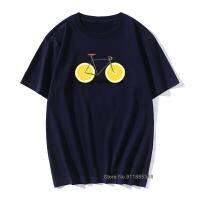 MenS Vintage Bicycle Lemon Tee Shirt Humorous For Men 100% Premium Cotton Hallowmas T-Shirt Best Gift