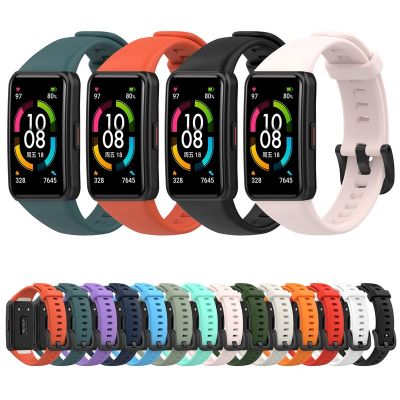 gdfhfj Soft Silicone Straps For Huawei Band 7 6 Pro Smart Wristband Bracelet Replacement For Huawei Honor 6 7 Correa