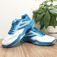 Giày cầu lông nam nữ Kawasaki K088 màu trắng xanh cao cấp, Giày bóng chuyền Kawasaki K088, giày bóng bàn Kawasaki K088 màu trắng cao cấp chính hiệu. thumbnail