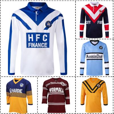 Parramatta Cronulla Bulldogs Sydney Tigers S-5XL  Eagles Size: Roosters Wests Eels Rugby [hot]Retro Jersey Sea Sharks Manly