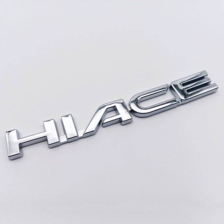 1 x ABS HIACE Logo Letter Car Auto Side Rear Trunk Emblem Sticker Badge ...