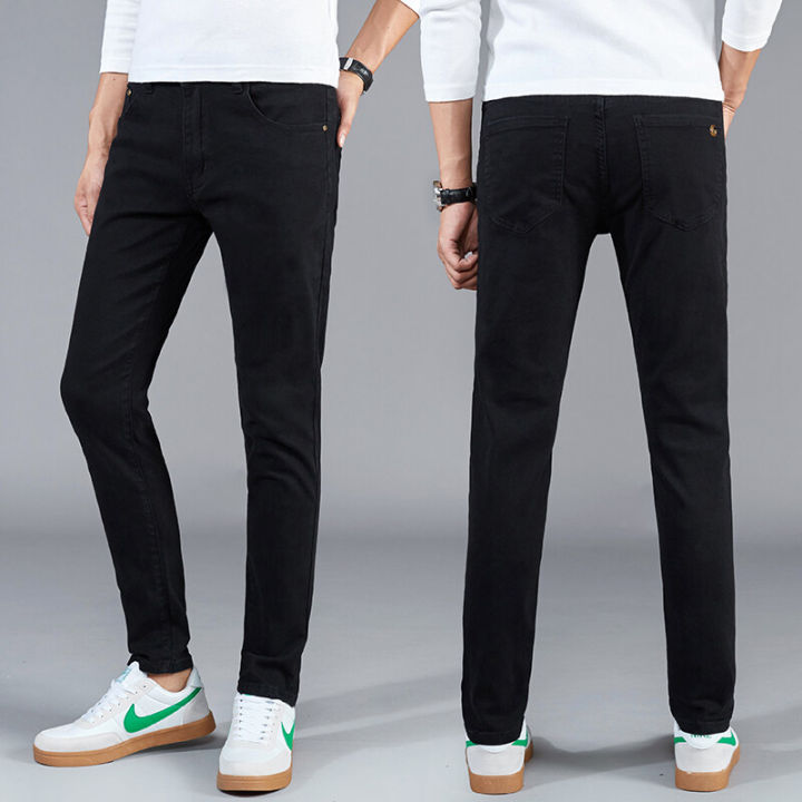 w-amp-me-original-กางเกงยีนส์ผู้ชาย-slim-elastic-jeans-fashion-business-classic-style-black-jeans-denim-pants-trousers9449