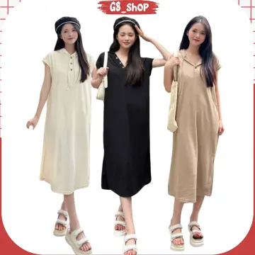Váy len nữ dáng dài suông Đầm len gân cổ lọ basic phom rộng hàng Quảng Châu  cao cấp Style Hàn Quốc - Đầm, váy nữ | ThờiTrangNữ.vn