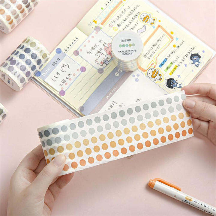 washi-tape-sticker-stationery-supplies-gift-scrapbooking-diy-stickers-sticker-journaling-accessories-watercolor-dot-sticker