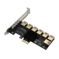 PCI-E 1X1ถึง7 Riser Card Adapter Multiplier PCI-Express USB 3.0 Converter