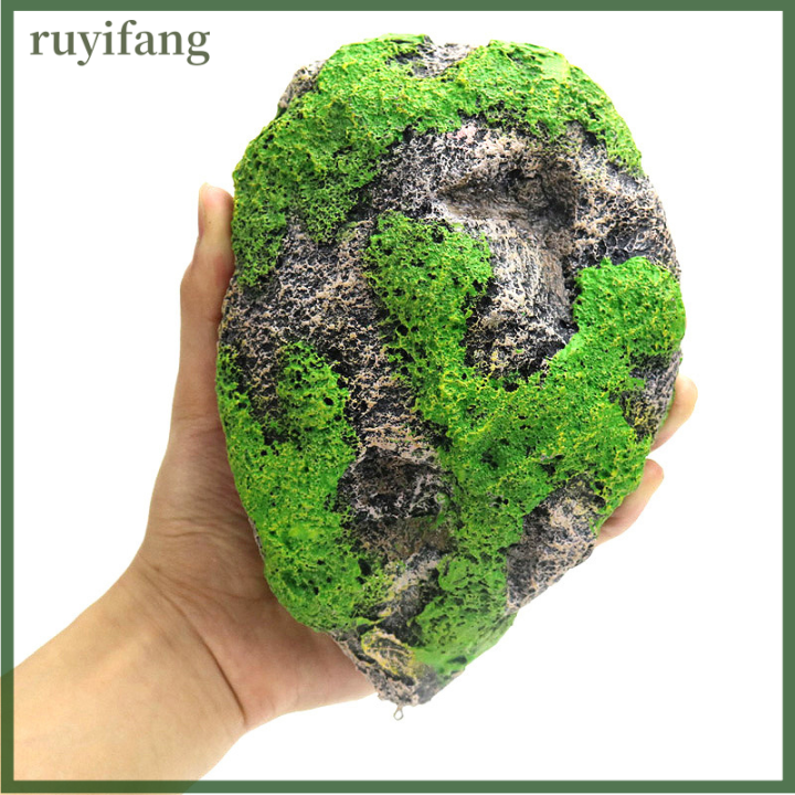 ruyifang-หินลอยลอยตกแต่งตู้ปลา-หินเทียมแขวนประดับตู้ปลาหินทิวทัศน์เครื่องประดับหินหินภูเขาไฟลอยได้