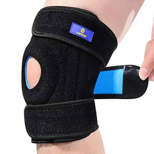 ABYON Open Patella Knee Braces for Knee Pain with Side Stabilizers for