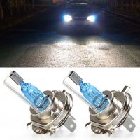 Super Bright Xenon Bulbs 2pcs H4 Headlight Bulb Super Bright Car Headlight Fog Lights Driving Lamp White Bulbs  LEDs  HIDs