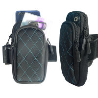 Cross Line Design Running Bags Waterproof Sports Mobile Phone Pouch On Hand Belt GYM Arm Band Men Women Fitness Zipper Sport Bag