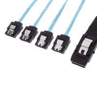 【popular】 The Auto Zone YuBeter 0.3 Mini SAS Line 4i SFF 8724สายเคเบิลข้อมูล36-Pin 1ถึง4 SAS ไปยัง SATA Splitter Adapter สาย SATA