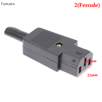 Tumato เต้าเสียบ3Pin AC แบบตรง C13ปลั๊กเคเบิลเชื่อมต่อ16A หัวเสียบตัวเมีย250V