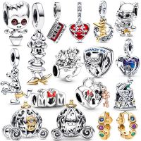 100th Mickey Marvel Guardians Of The Galaxy Charms 925 Sterling Silver Original Charms Fit celet Jewelry Makin