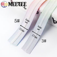 25Meters 3# 5# Nylon Zipper Color Invisible Reverse Zippers for Bag Clothes Sewing Decorative Zips Garment Supplies Accessories