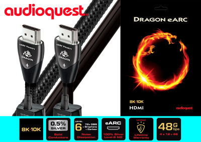 AUDIOQUEST  HDMI  DRAGON eARC (1.0M) HDMI Cable