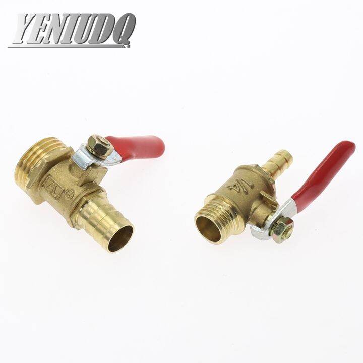 brass-barbed-ball-valve-4-12-hose-barb-1-8-1-2-1-4-male-thread-connector-joint-copper-pipe-fitting-coupler-adapter