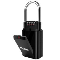 【YF】 ORIA Key Storage Lock Box 4 Digit Combination Waterproof  Safty Wall Mounted Indoor Outdoor Security Padlock