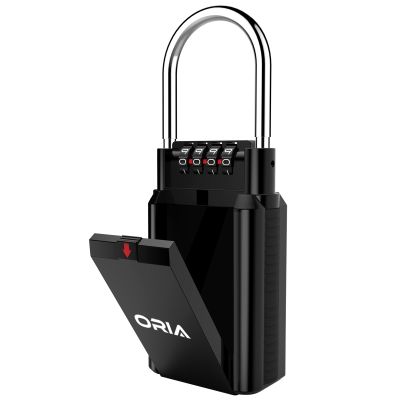 【YF】 ORIA Key Storage Lock Box 4 Digit Combination Waterproof  Safty Wall Mounted Indoor Outdoor Security Padlock