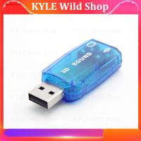 KYLE Wild Shop Mini External Usb 2.0 To 3.5mm Mic Headphone Jack Stereo Headset 3d Sound Card Audio Adapter New Speaker Interface For Laptop