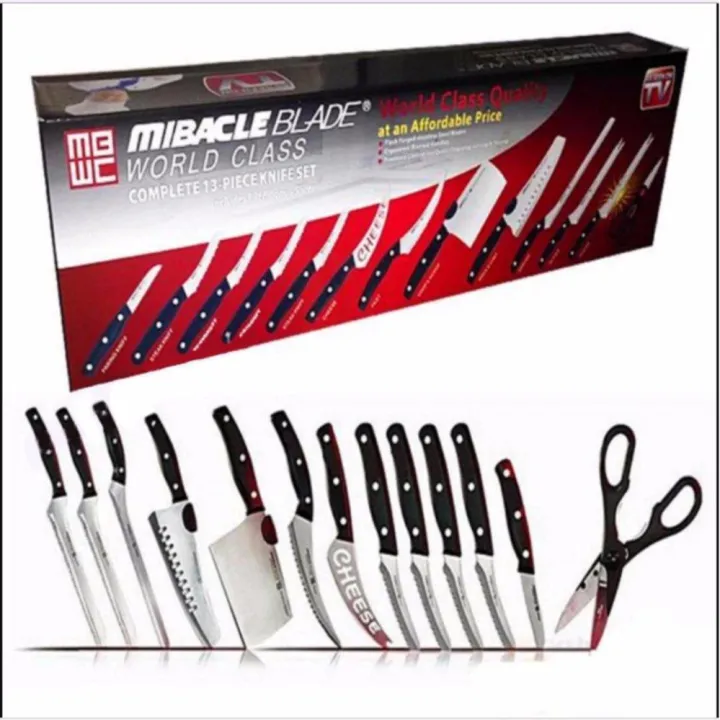 Miracle Blade World Class 13 Pcs Knife Set Lazada Ph 0576