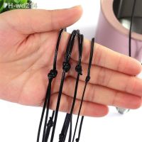 10/50pcs Black Genuine Leather Cord Neclace Sliding Knot Adjustable Long Choker Necklaces for DIY Necklace Jewelry