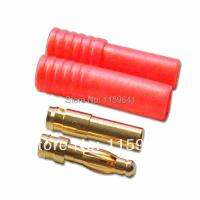 ❡ 100 pairs x 4.0mm Gold Banana Connector with Protector/Cover