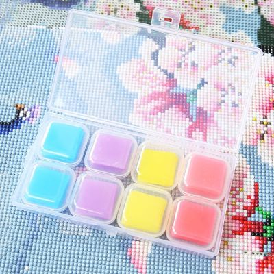 48pcs/Box Diamond Painting Tools Glue Clay Accessories Drill Point Pen Drilling Mud Glue Clay Embroidery Cross Stitch 2.5cm Wax