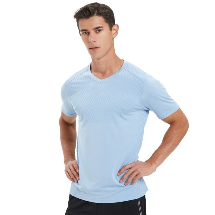 แห้งเร็วออกกำลังกายแขนสั้นระบายอากาศได้ดีพิมพ์ลาย-tee-เพาะกายวิ่งดีไซน์เนอร์เสื้อออกกำลังกายออกกำลังกายผู้ชายสำหรับฝึกออกกำลังกาย