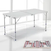 hangroo M64 โต๊ะพับ (ไม่มีเก้าอี้)ขนาด120x60x55 ซม ปรับความสูงได้ 3 ระดับ โต๊ะปิคนิค โต๊ะอเนกประสงค์
