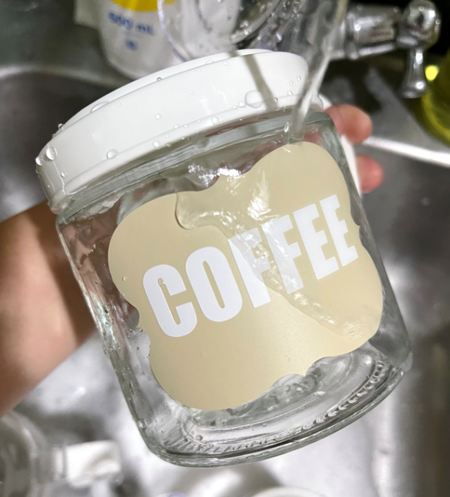 Sticker Only!. Waterproof Matte Vinyl Stickers Coffee Creamer Sugar