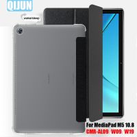 Tablet case for Huawei MediaPad M5 10.8" pro Smart sleep wake up Tri-fold Full Protective flip cover stand for CMR-AL09 W09 W19