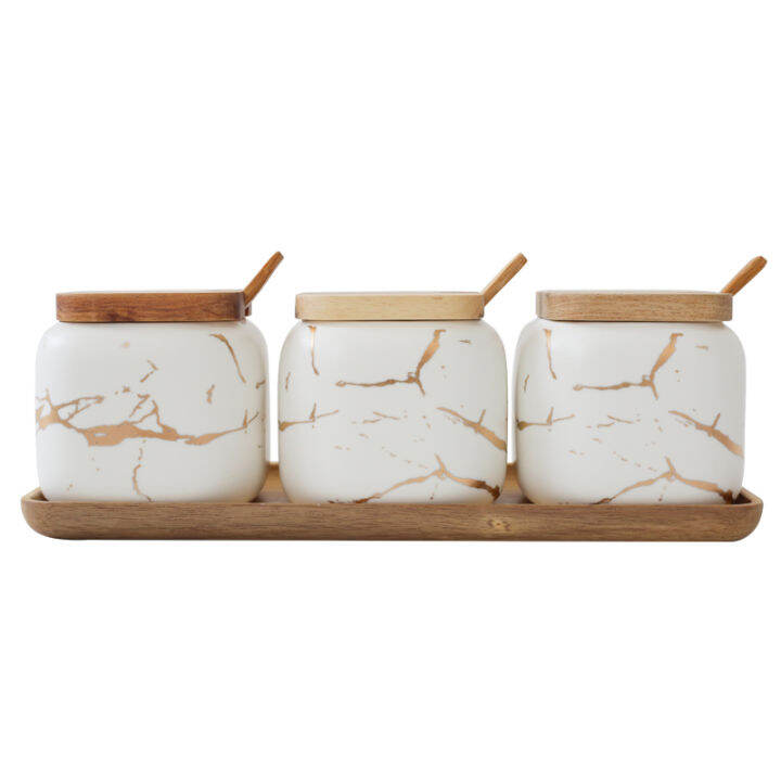 luxury-nordic-style-marble-pattern-ceramic-kitchen-seasoning-tank-set-wooden-cover-salt-shaker-spice-jar-kitchen-accessories