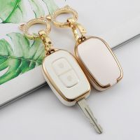 【cw】 2 Button Fob Shell Keychain for Renault Kwid Traffic Symbol for Dacia Sandero Logan Duster 2016 2017 2018 TPU Car Key Cover Case