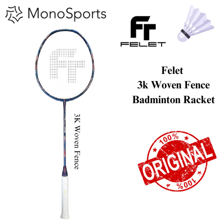 Felet 3k Woven Fence Badminton Racket 100% Original | Lazada