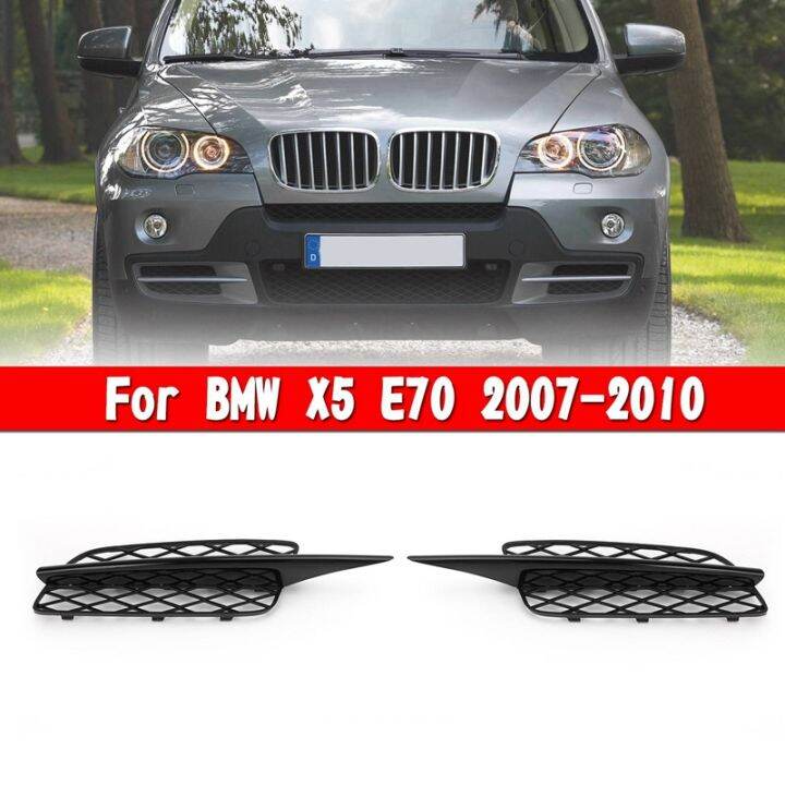 glossy-black-honeycomb-front-bumper-lower-grille-covers-for-bmw-x5-e70-2007-2010-51117159593-51117159594