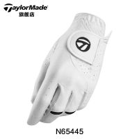 TaylorMade ถุงมือกอล์ฟผู้ชายถุงมือกอล์ฟคนเดียวซ้ายและขวากันลื่นระบายอากาศได้ดีสไตล์เกาหลีดั้งเดิม