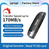 Pembaca Kartu Lexar 2-In-1 USB3.2 Antarmuka Ganda Tipe C Kartu Memori TF/SD Pembaca Kartu Penggunaan Ganda untuk Ponsel dan Komputer