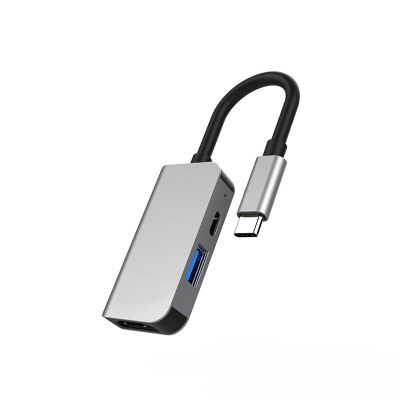 ฮับ USB C ฮับเพื่อ USB หลากหลาย USB 3.0หัวแปลงสัญญาณ HDMI 87W อแดปเตอร์ชาร์จแบตเตอรี่ความเร็วสูงสำหรับ MacBook Pro Type C 3.0 Splitter 3พอร์ต USB C HUB FONA