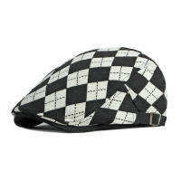 ผ้าขนสัตว์ T Vintage Rhombus Irish หมวกสำหรับบุรุษสตรี Beret Cabbie Dad หมวก Golf Ivy หมวกแบน Unisex หมวกแปดเหลี่ยมกีฬา Gorras