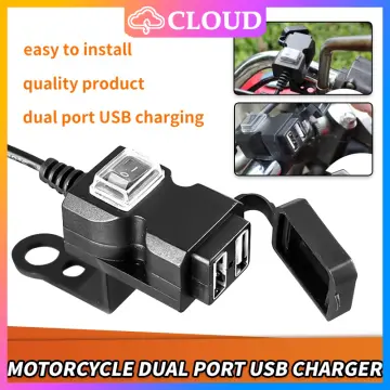 How to install a motorcycle USB charger 