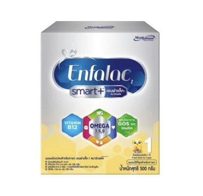 Enfalac เอนฟาแล็ค สมาร์ทพลัส สูตร1 สำหรับ ทารก เด็กแรกเกิด ขนาด 500 มล 1กล่อง