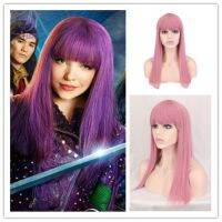 [COD] and wig movie 2 star successor Mal cosplay Qi bangs long straight hair cross-border