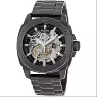 fossil  Original  ME3080 Black Plated Modern Machine Automatic Mens Watch