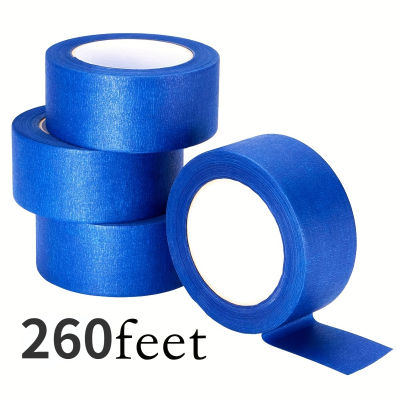 1pc/4pcs Blue Painters Tape, 65ft, Blue Masking Tape